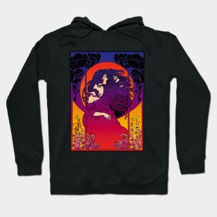 Art Deco Lady (purple) Hoodie